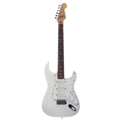 88 - Late 1980s Squier by Fender Stratocaster electric guitar, made in Korea, ser. no. E1xxxxx0; Body: Ol... 