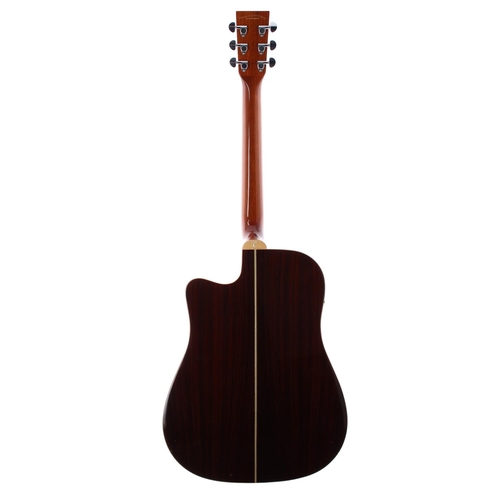 89 - Tanglewood TW28CSRCE electro-acoustic guitar; Back and sides: rosewood, various minor blemishes; Top... 