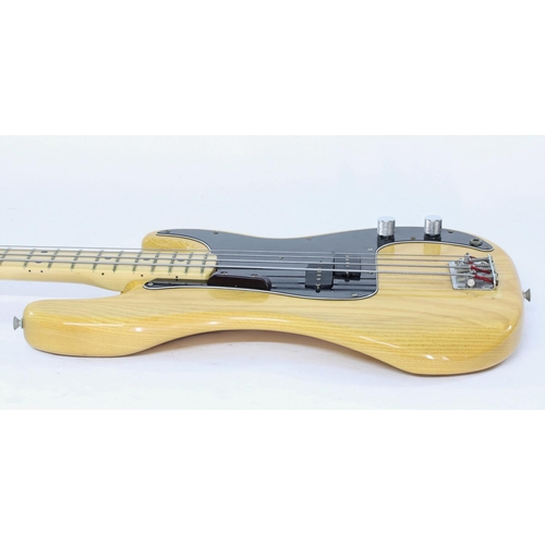 90 - 1976 Fender Precision Bass guitar, made in USA, ser. no. 7xxxx1; Body: natural finish, a few minor l... 