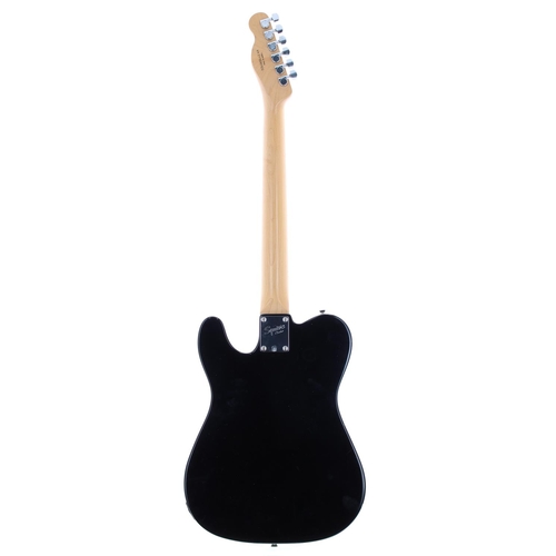 106 - Squier by Fender Affinity Series Tele electric guitar, crafted in China; Body: black finish, dings t... 