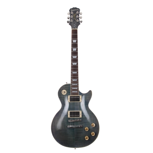 110 - 2012 Epiphone Les Paul 1960 Tribute Plus electric guitar, made in China, ser. no. F3xxxx1; Body: gre... 