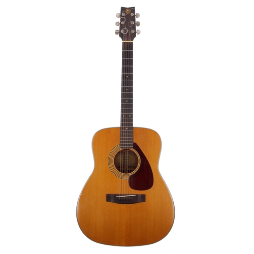 94 - Yamaha FG-160 acoustic guitar, made in Taiwan; Back and sides: mahogany, surface imperfections; Top:... 