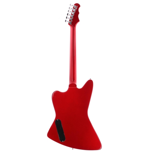 157 - Fret-King Esprit III electric guitar, ser. no. SM0xxx2; Finish: candy apple red; Neck: good; Fretboa... 