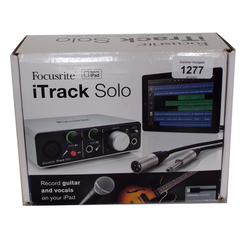 1277 - Focusrite iTrack Solo audio interface, boxed