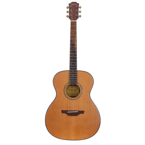 165 - Ashbury GR52065 acoustic guitar; Back and sides: satin finished mahogany; Top: solid cedar; Neck: ma... 