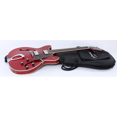 185 - De Armond by Guild Starfire Custom semi-hollow body electric guitar, made in Korea; Body: cherry fin... 