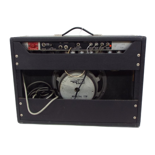 603 - 1973 Fender Deluxe Reverb guitar amplifier, made in USA, chassis no. A37620, fitted with a 12