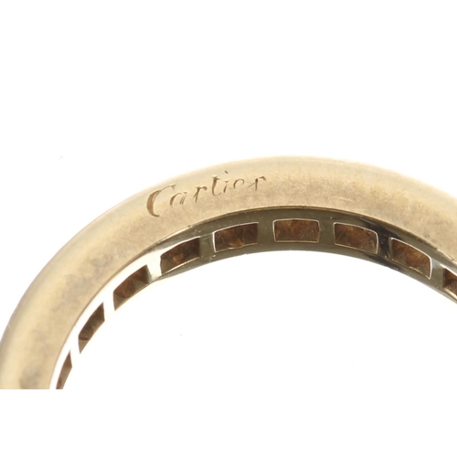 468 - Cartier 18ct yellow gold diamond full eternity ring, round brilliant-cut, 1.75ct approx, clarity VS,... 