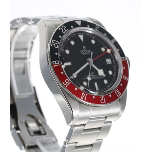 49 - Tudor Black Bay GMT automatic stainless steel gentleman's wristwatch, ref. 79830RB, serial no. I900x... 