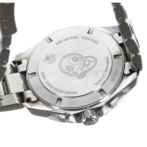 60 - Tag Heuer Aquaracer Chronograph stainless steel gentleman's wristwatch, ref. CAY1110-0, serial no. W... 