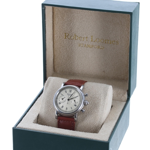 90 - Robert Loomes - The Stamford Chronograph limited edition stainless steel gentleman's wristwatch, no.... 