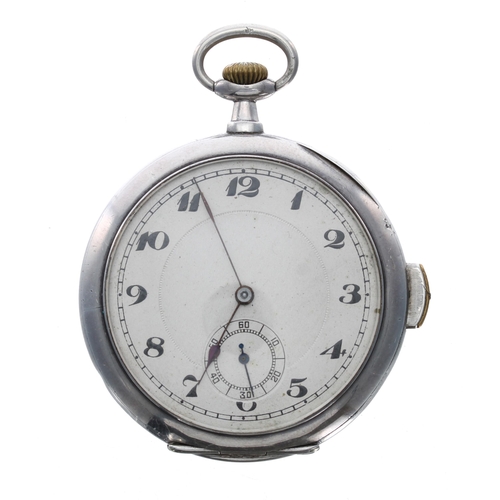 118 - Continental silver quarter repeating lever pocket watch, import hallmarks London 1911, the movement ... 