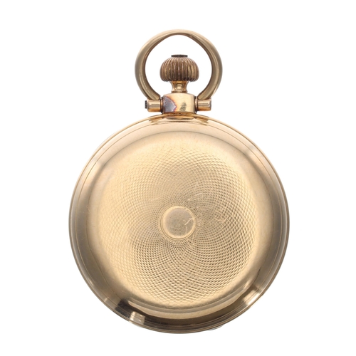 121 - John Roger Arnold 18ct lever pocket watch, London 1839, the plain gilt three quarter plate movement ... 