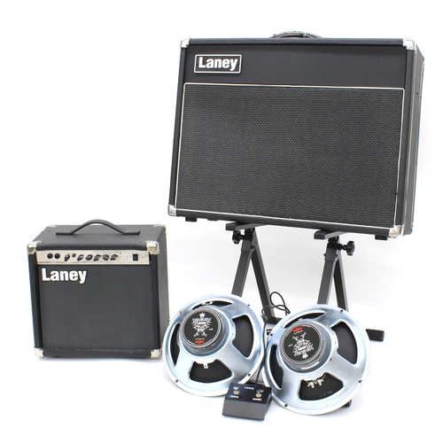 627 - Laney VC30 guitar amplifier in need of attention, fitted with upgraded Celestion G12-35XC limited ed... 