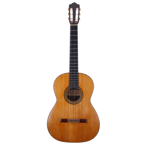 496 - 1959 Guillermo Del Pilar guitar, made in Brooklyn, New York; Back and sides: Brazilian rosewood, a f... 