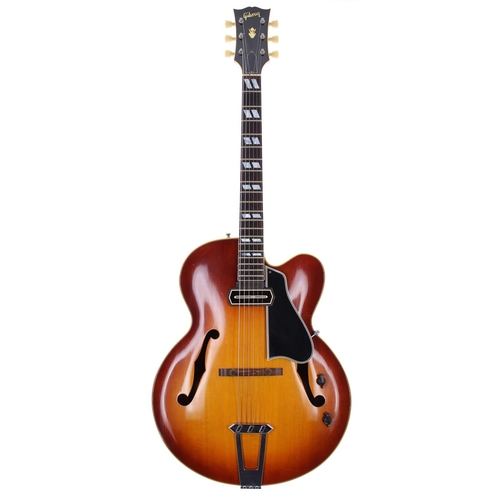 467 - 1953 Gibson L7C archtop guitar, made in USA; Body: amber burst finish top, lacquer checking and a fe... 