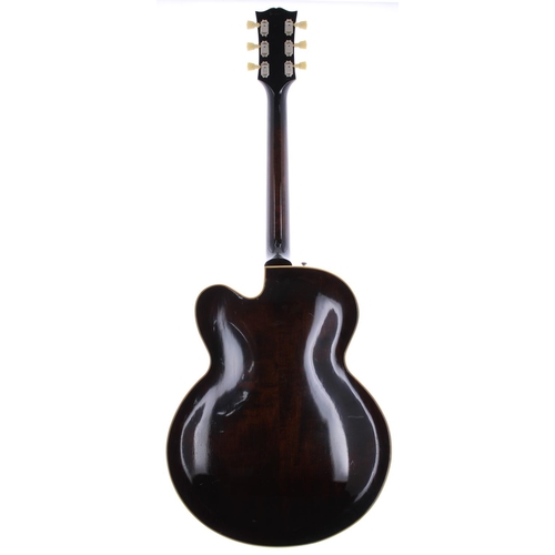 467 - 1953 Gibson L7C archtop guitar, made in USA; Body: amber burst finish top, lacquer checking and a fe... 