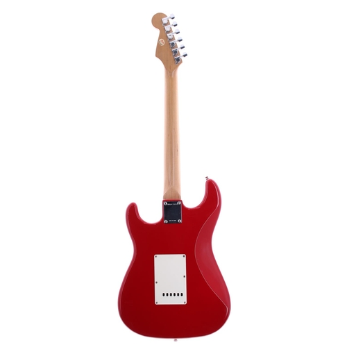 479 - 1996 Squier by Fender Strat electric guitar, 50th Anniversary Edition; Body: Torino red finish, mino... 