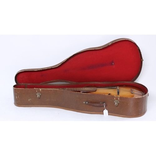 480a - 1950s Hofner Congress acoustic archtop guitar; Body: brunette finish, generally good for age with mi... 