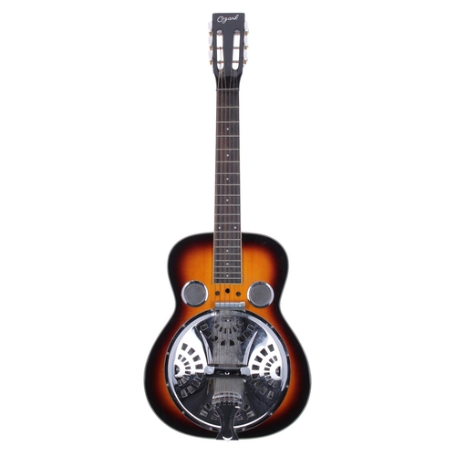 480g - Ozark Professional square neck resonator guitar, made in China; Finish: two tone sunburst, minor din... 