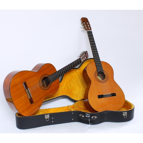 499A - Fender FC-20 classical guitar, hard case; together with a B&M Concert classical guitar, soft bag... 