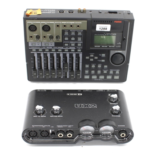 1288 - Fostex VF08 digital multi-tracker; together with a Line 6 UX2 audio interface