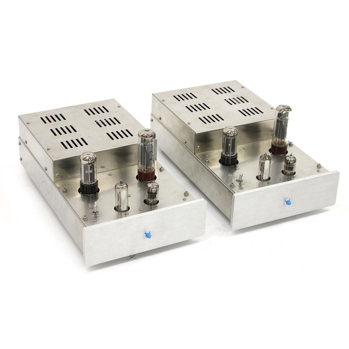 1296 - Pair of boxed Valve Mono Bloc hifi amplifiers