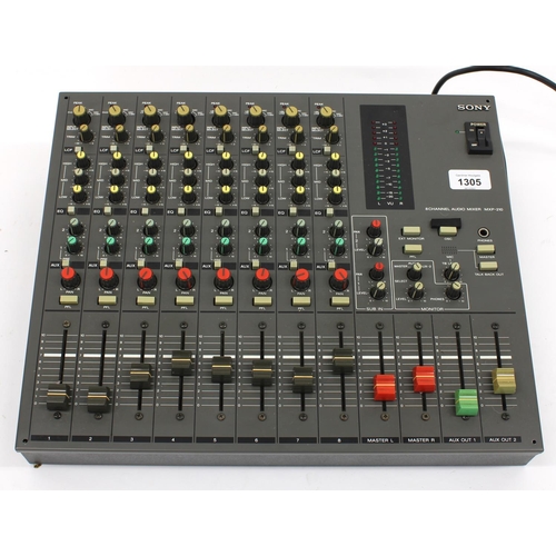 1305 - Sony MXP-210 eight channel audio mixer (USA voltage)*Please note this lot is subject to 20% VAT on t... 