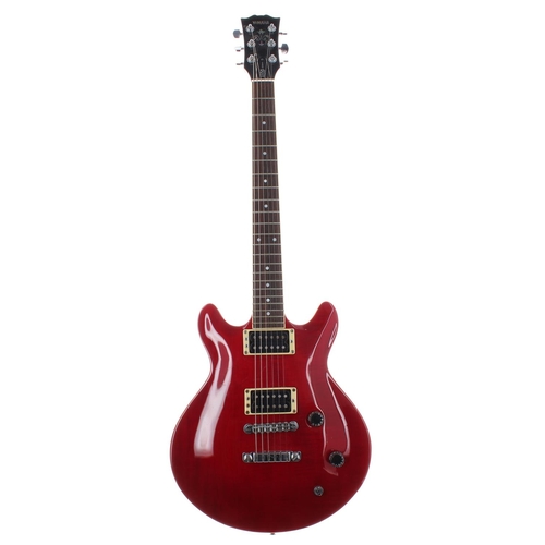 74 - 1989 Yamaha MSG Standard electric guitar, made in Taiwan, ser. no. P0xxxx6; Body: red finish over ma... 