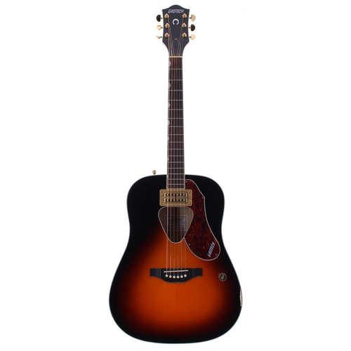 85 - 2015 Gretsch G-5031FT Rancher electro-acoustic guitar, made in Korea; Body: sunburst finish, blemish... 