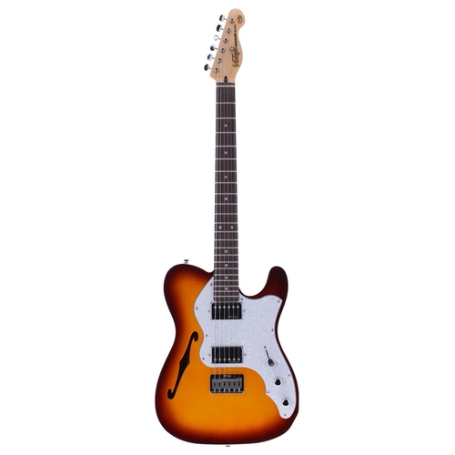 86 - JHS Vintage Reissued Series V72 electric guitar; Body: sunburst finish; Neck: maple, pro reprofile a... 