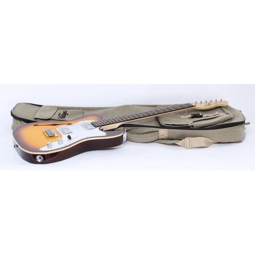 86 - JHS Vintage Reissued Series V72 electric guitar; Body: sunburst finish; Neck: maple, pro reprofile a... 