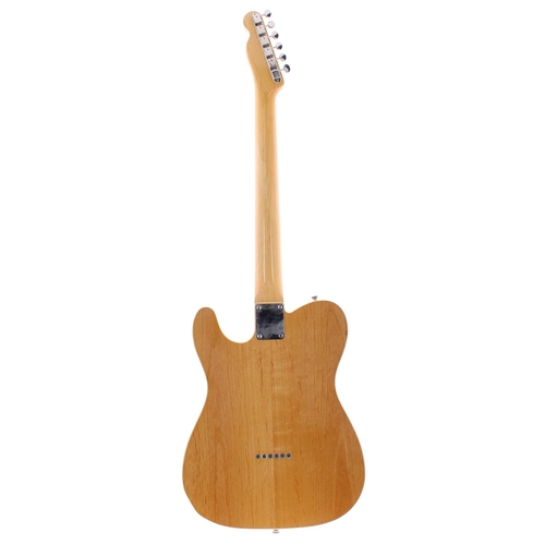 87 - J. Bishop Guitar Builds T type electric guitar; Body: natural finish; Neck: maple; Fretboard: rosewo... 