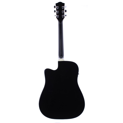 89 - Richwood Artist Series RD-17-CEBK electro-acoustic guitar; Body: black finish, minor scuffs and mark... 