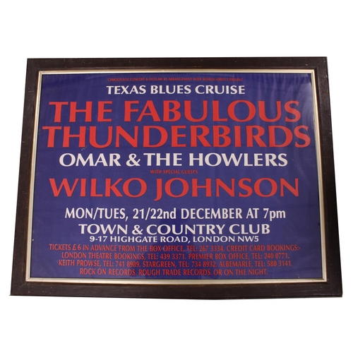 579 - Wilko Johnson - large concert poster advertising The Texas Blues Cruise featuring The Fabulous Thund... 