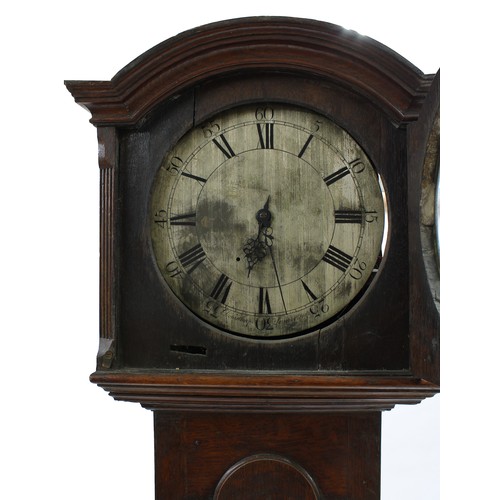 1829 - Oak thirty hour longcase clock, the 13.5