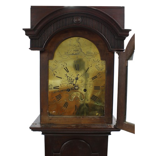 1830 - Oak eight day longcase clock, the 12