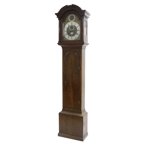 1832 - Oak eight day longcase clock, the 12