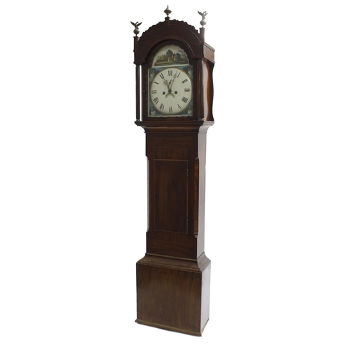 1833 - Mahogany eight day longcase clock, the 13