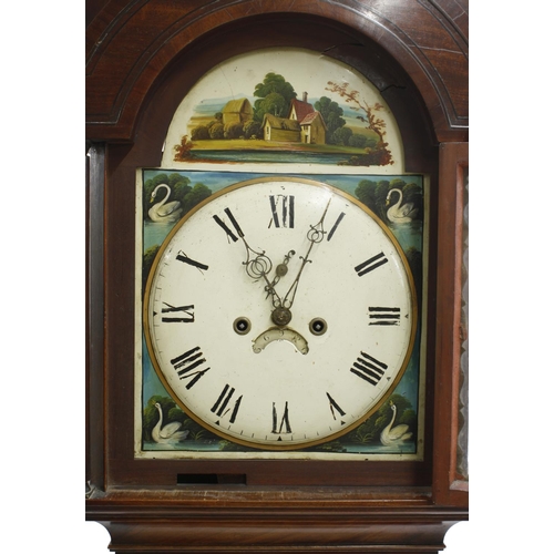 1833 - Mahogany eight day longcase clock, the 13