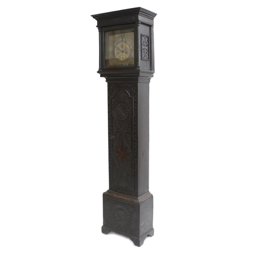 1834 - Oak eight day longcase clock, the 12