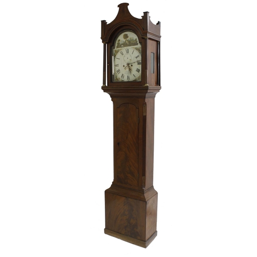 1835 - Mahogany eight day longcase clock, the 12