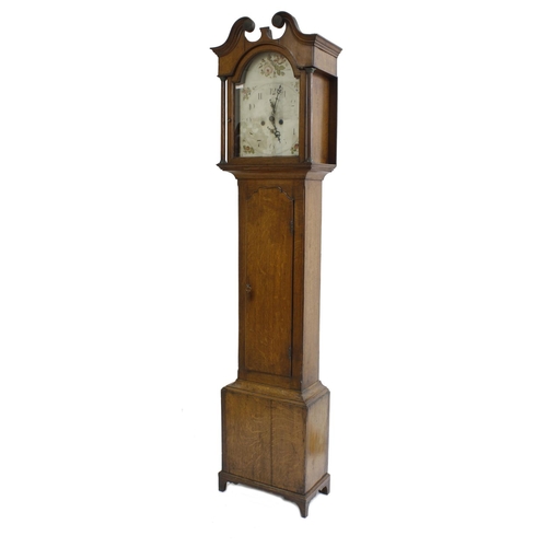 1839 - Oak eight day longcase clock, the 12