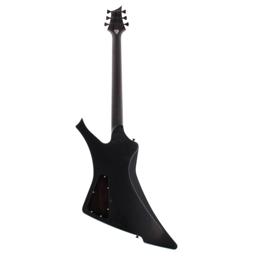 93 - 2020 Grainger Hades electric guitar, made in England; Body: black denim finished flame maple top upo... 