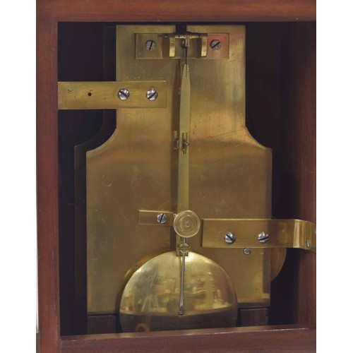 1529 - Good English walnut single fusee bracket clock, the 6