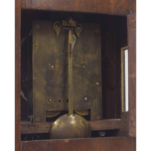 1534 - Mahogany double fusee bracket clock, the 7