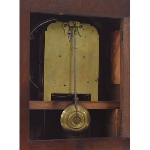 1535 - Mahogany double fusee bracket clock, the 8