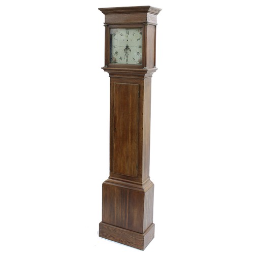 1844 - Oak thirty hour longcase clock, the 12