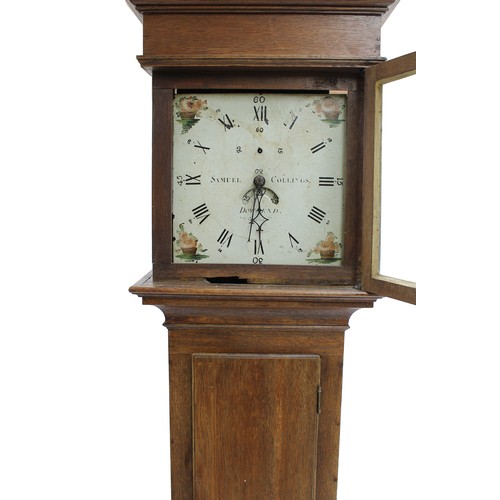 1844 - Oak thirty hour longcase clock, the 12