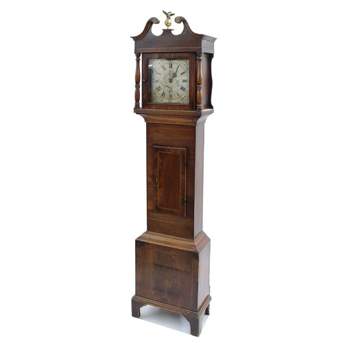 1846 - Mahogany thirty hour longcase clock, the 11